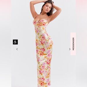 NWOT House Of CB Josefina Maxi Floral Dress